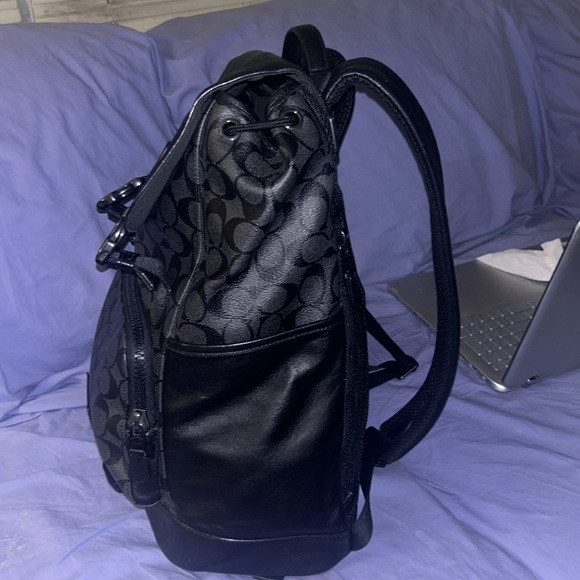 Black Coach back pack - Picture 3 of 4